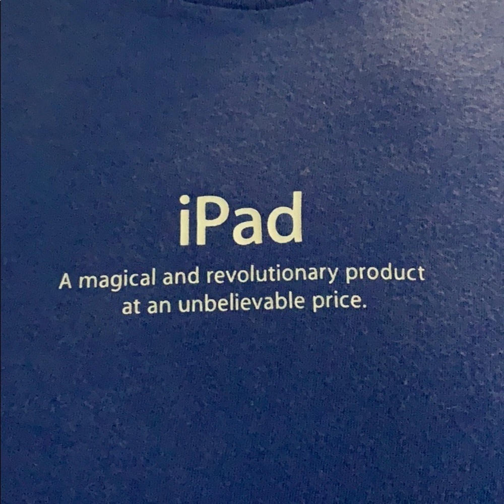 Blue Apple IPad Short Sleeve American Apparel Tee